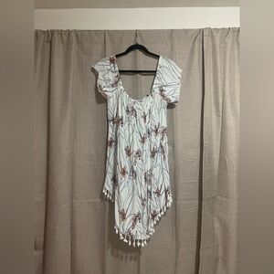 Fighting Eel Ava Sky Dress Sunkiss in Vanilla Shell Ginger Size Small